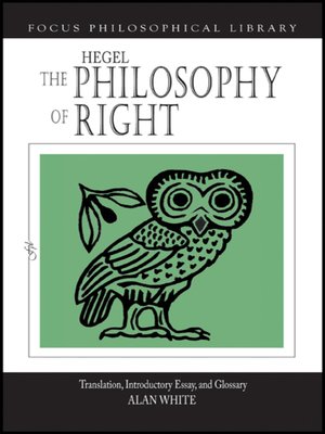 cover image of The Philosophy of Right